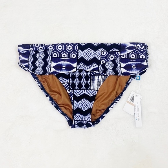 NWT Bleu Rod Beattie Printed Island Time Sarong High Waisted Bikini Bottoms - Picture 5 of 8